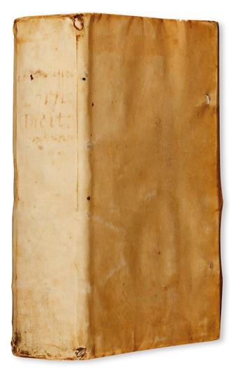 TACITUS, PUBLIUS CORNELIUS.  Historiarum et annalium libri qui exstant.  1574